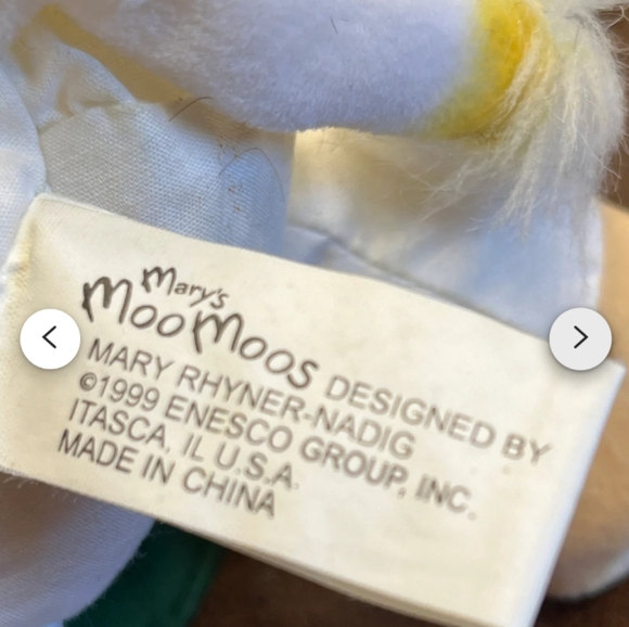3/$10 Vintage 1999 Marys Moo Moos John Deere Girl Pig 9" Plush - Picture 4 of 6